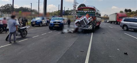 Pasajeros heridos tras colisión en Autopista Palín Escuintla