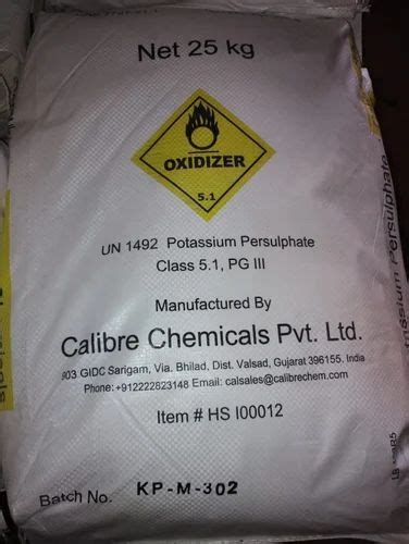 Potassium Persulfate 25 Kg Bag At Rs 180kg In Mumbai Id 12864819355