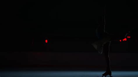 Graceful Figure Skater Lady Dancing Alone Stock Footage Sbv 348657598 Storyblocks