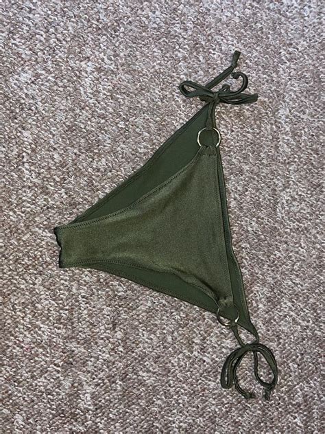 Green Bikini Bottoms Size 4 H M Depop