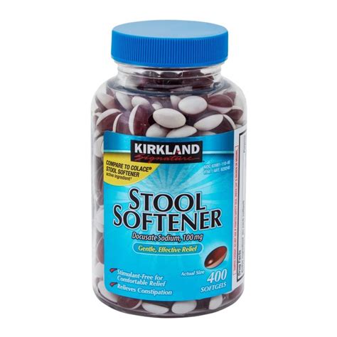 Kirkland Signature Stool Softener 100 Mg 400 Ct From Costco Instacart