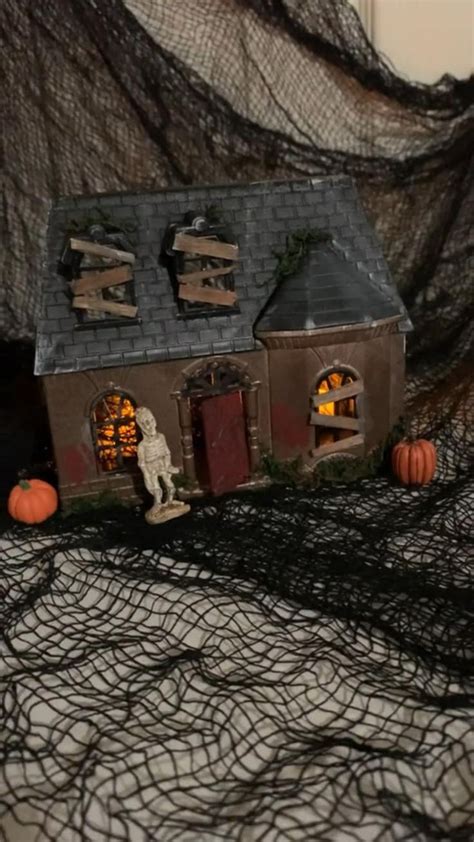 Diy Dollar Tree Haunted House Diy Halloween Decorations Halloween