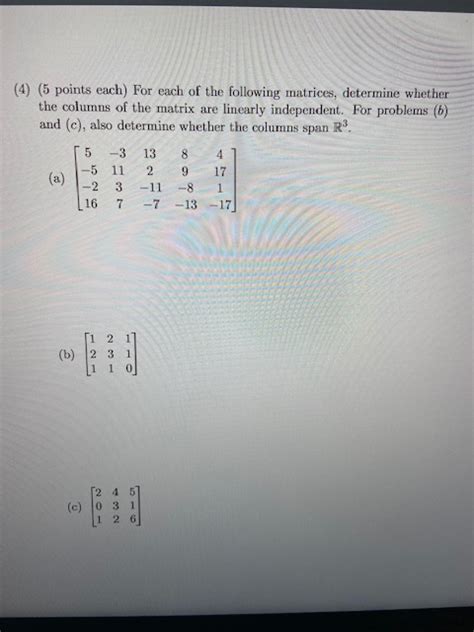 Solved Points Each For Each Of The Following Chegg