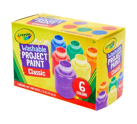 Washable Paints, 6 Count Paint Set | Crayola