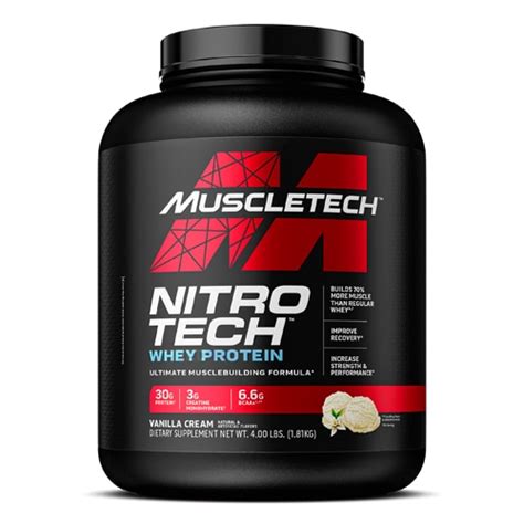 MuscleTech Nitro Tech Performance Series Vanilla 4 Lbs Vitacost