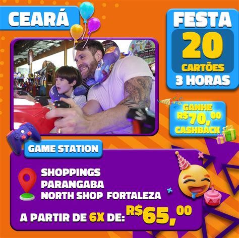 Festa Game Station C Sal O De Festas Por H Shoppings Parangaba North