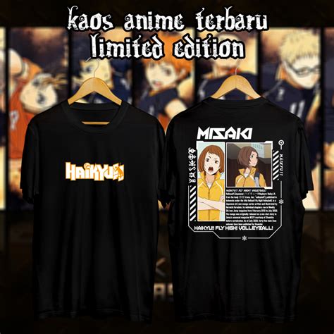 Jual Housemith KAOS ANIME HAIKYU TERMURAH Hana Misaki KAOS HINATA