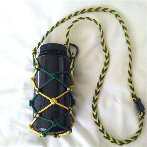 Paracord Water Bottle Holder Etsy Canada In Paracord Bottle