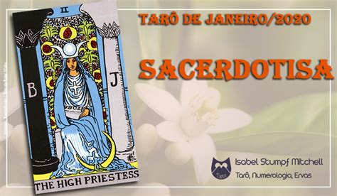 Tarot De Janeiro A Sacerdotisa Isabel Mitchell Tarot