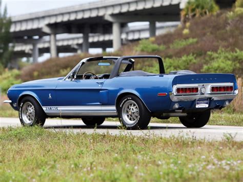 1968 Shelby Gt350 Convertible Ford Mustang Muscle Classic Wallpapers Hd Desktop And