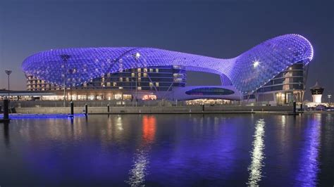 The futuristic Yas Viceroy Abu Dhabi Hotel in UAE