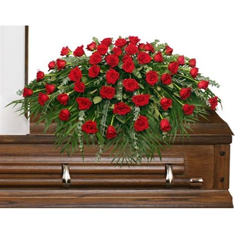 Red Rose Casket Spray Suburban Florist: Bethesda Florist- Same Day ...