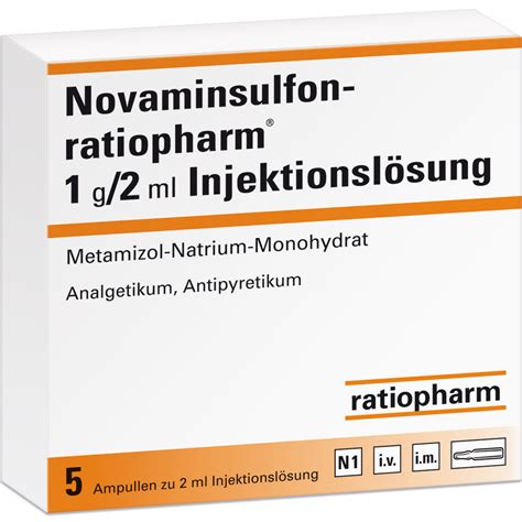 Metamizol Natrium Monohydrat Wirkung