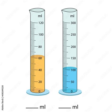 Grafika Wektorowa Stock Measuring Cylinder Vector Illustration