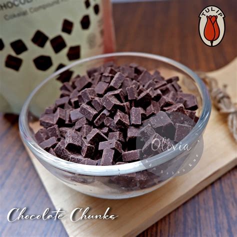 Jual Tulip Dark Chocolate Compound 1Kg Chunks Choco Chunks Shopee