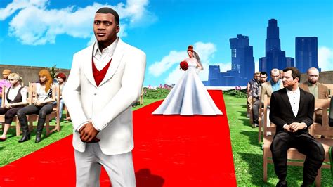 Franklin Gets Married In Gta 5 Youtube