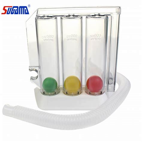 Three Ball Incentive Spirometer For Lung Function Exercise Breathing