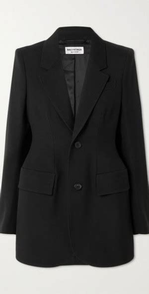 Balenciaga Hourglass Wool Blazer