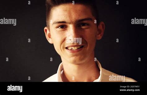 teenage black boy smiling face stock  footage hd   video