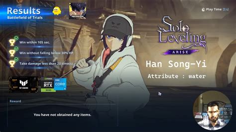 Solo Leveling ARISE 2024 Free To Play PC RTX3050 Hunter 03 Han Song