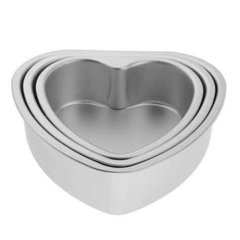 Heart Shaped Cake Pan With Removable Bottom Aluminum Wedding Baking