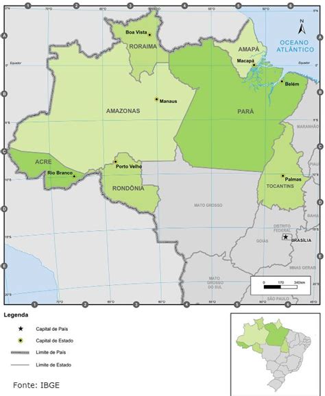 Estados E Capitais Norte - Estados do Norte - Toda Matéria