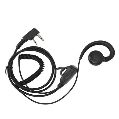 Fdit casque à tube acoustique Casque de talkie walkie rotatif à 180