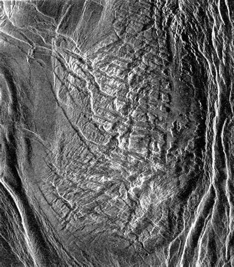 Tectonic Deformation In The Mountains Of Venus In This View Of A Huge