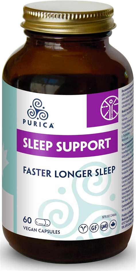 Purica Sleep Support Supplement 60 Vegan Capsules Deep Sleep