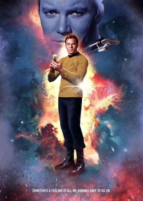 Captain Kirk Poster Picture Metal Print Paint By Star Trek Displate