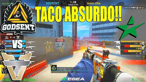 TACO ACE INSANO É NARRADOR APLAUDE MUITO Godsent vs TeamOne ESEA