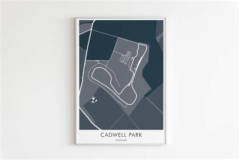 Cadwell Park Map Print Cadwell Park Track Map Racetrack - Etsy