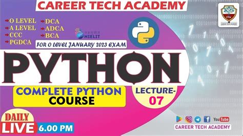 Olevel Python Full Course Class 07 Basic To High O Level