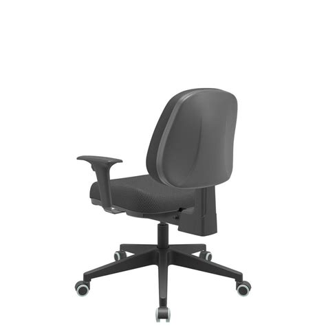 Cadeira premium executiva backplax plus base piramidal preta braço