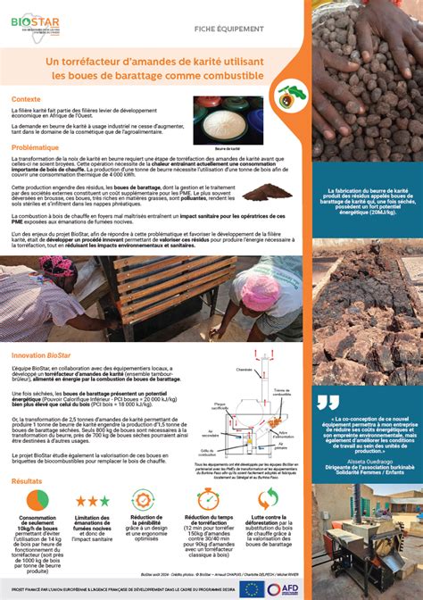 Posters Ressources BIOSTAR des bioénergies pour les PME d Afrique