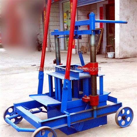 Small Mini Manual Hand Press Interlocking Soil Earth Brick Block Making