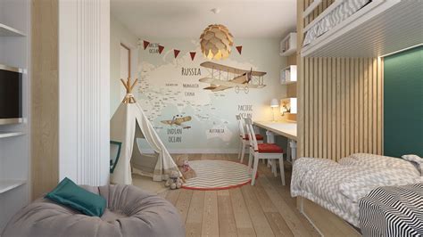 Детская в скандинавском стиле для двух - 28 фото