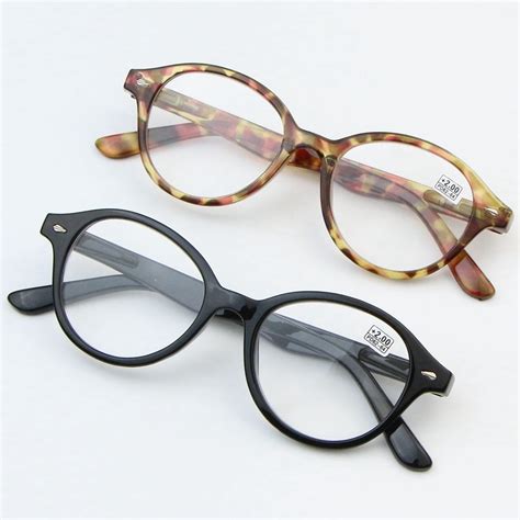 Round Big frame Women's Reading Glasses 9553 Men Reading mirror ...