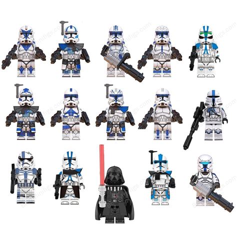 15pcs Star Wars 501st Legion Darth Vader Appo Rex Voca Clone trooper M ...