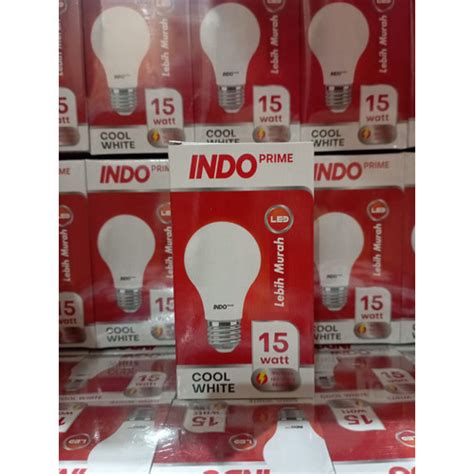 Jual LAMPU MURAH LED INDO PRIME 15 WATT MURAH BERGRANSI 1 TAHUN Kab