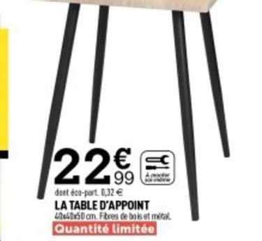 Promo La Table D Appoint Chez Centrakor ICatalogue Fr