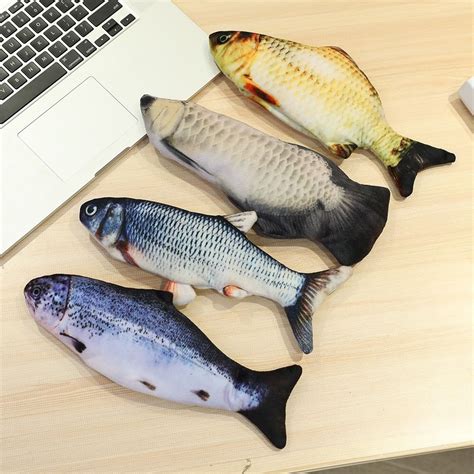 Buy Catnip Fish Plush Toy D Fish Plush Toy Cat Vibrating Electric