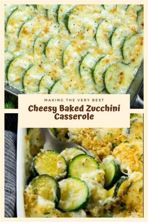 Cheesy Baked Zucchini Casserole Recipe Glenda Kitchen