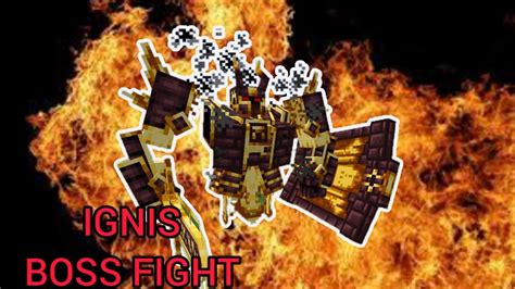 Minecraft Ignis Boss Fight Bedrock Addon 003 YouTube