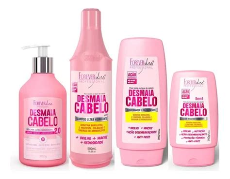 Desmaia Cabelo Forever Liss Kit Especial Potente Anti Volume