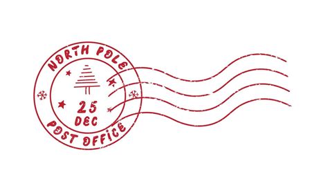 Lindo Sello Vectorial Postal De Navidad Y A O Nuevo Oficina De Correos