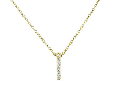 Vertical Diamond Bar Necklace – Addison Everly, LLC