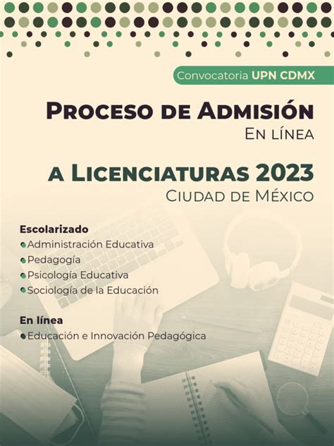 Convocatoria Licenciatura Upn Cdmx 2023 Ok Pdf México Educación