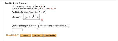 Solved Consider F And C Below F X Y Z Yz I Xz J Xy Chegg