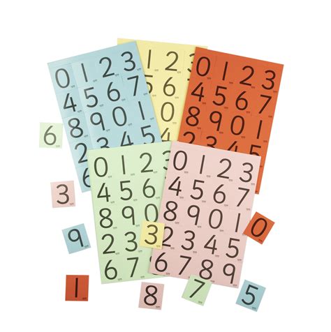 CP00052915 - Coloured Digit Cards from Hope Education | Findel ...